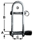 Shackle - Strip Halyard - 5mm