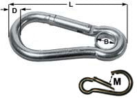 Carbine Hook with Eye Carbine Hook with Eye