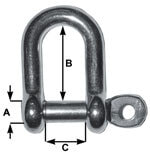 Shackle D - 5mm - Cast