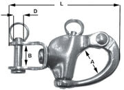 Shackle - Snap & Swivel - 70mm