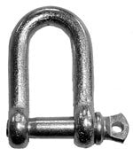 Shackle D - 6mm - Galvanised